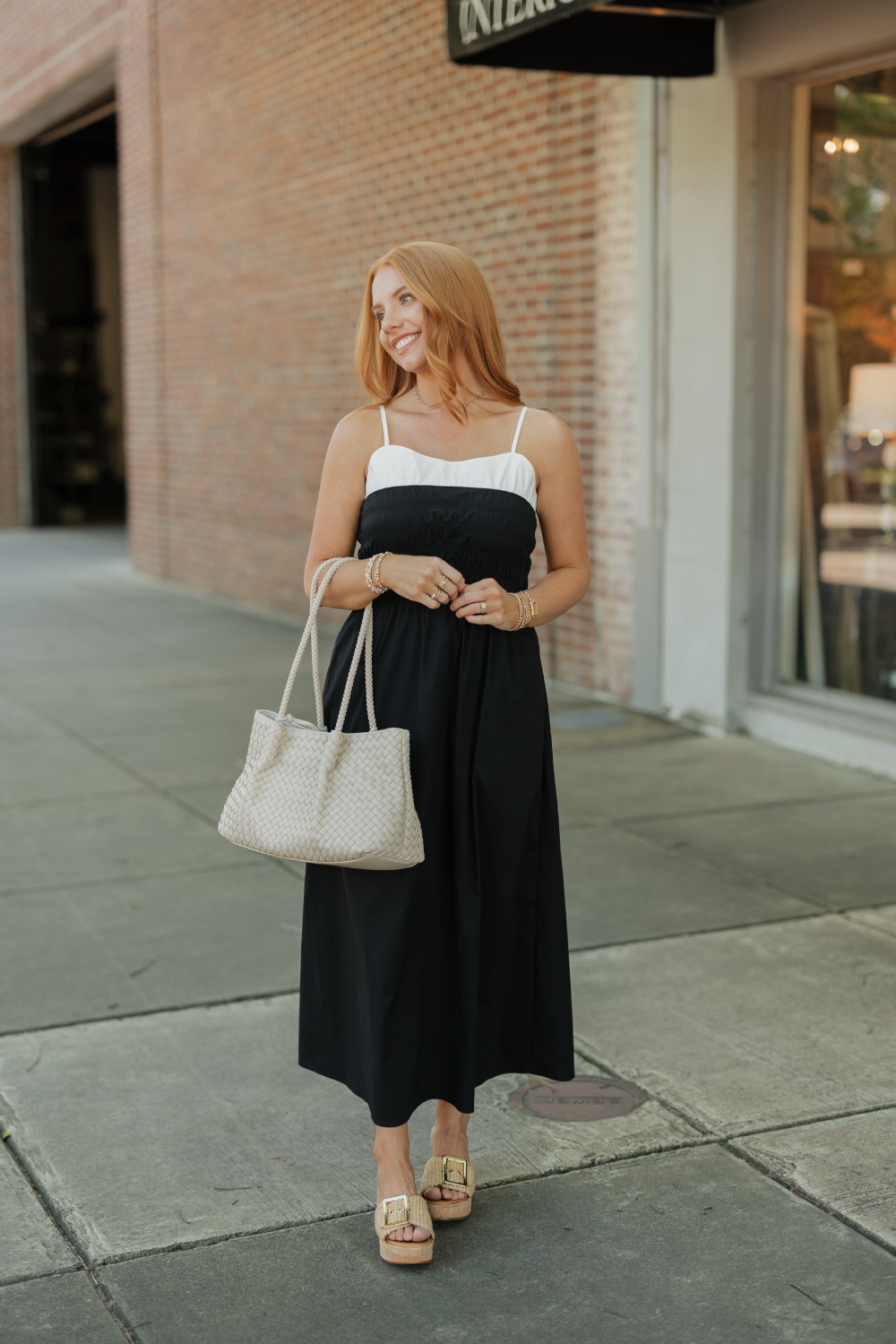 Cara Black & White Maxi Dress (XS-XL)