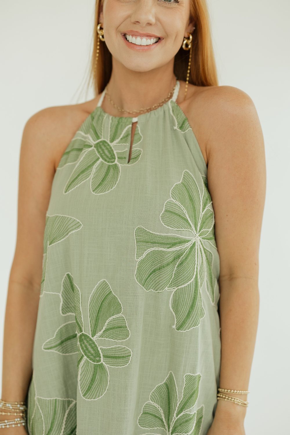 Trapez Sage Mini Dress