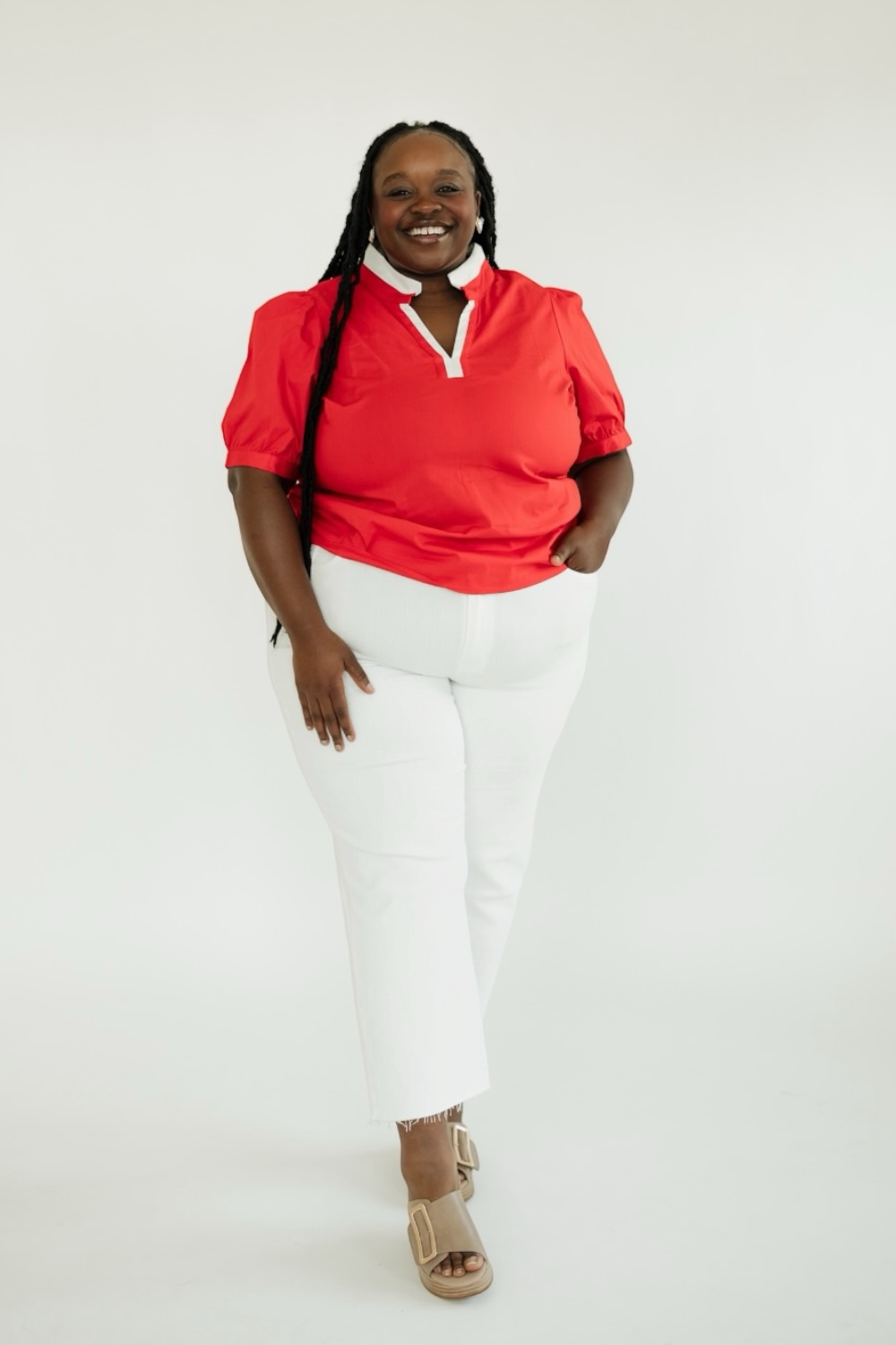 The Tricia Top in Red