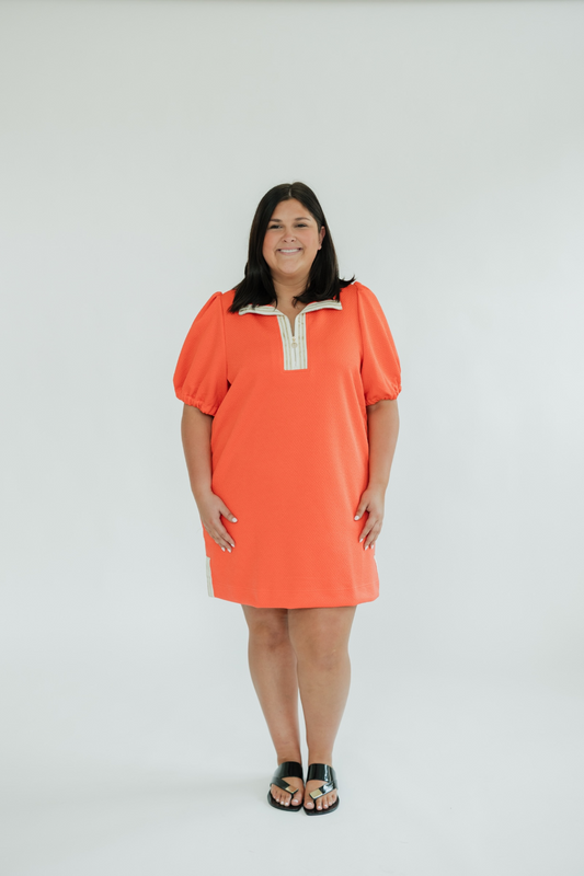 Andie Coral Casual Dress (XS-2XL)