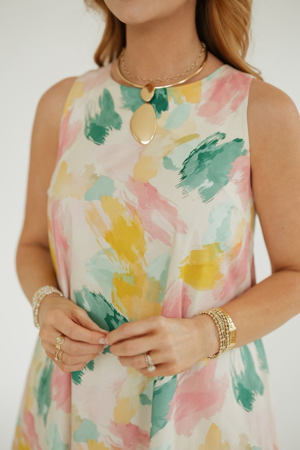 Marianne Watercolor Midi Dress