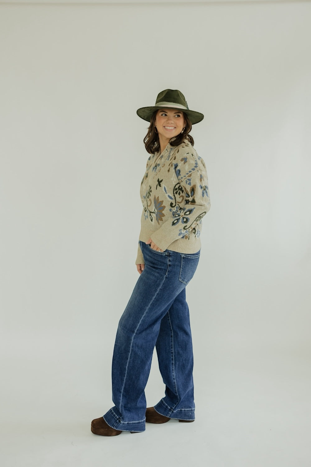 Brinley Barley Half Zip Sweater