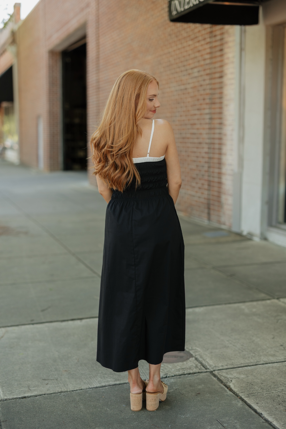 Cara Black & White Maxi Dress (XS-XL)