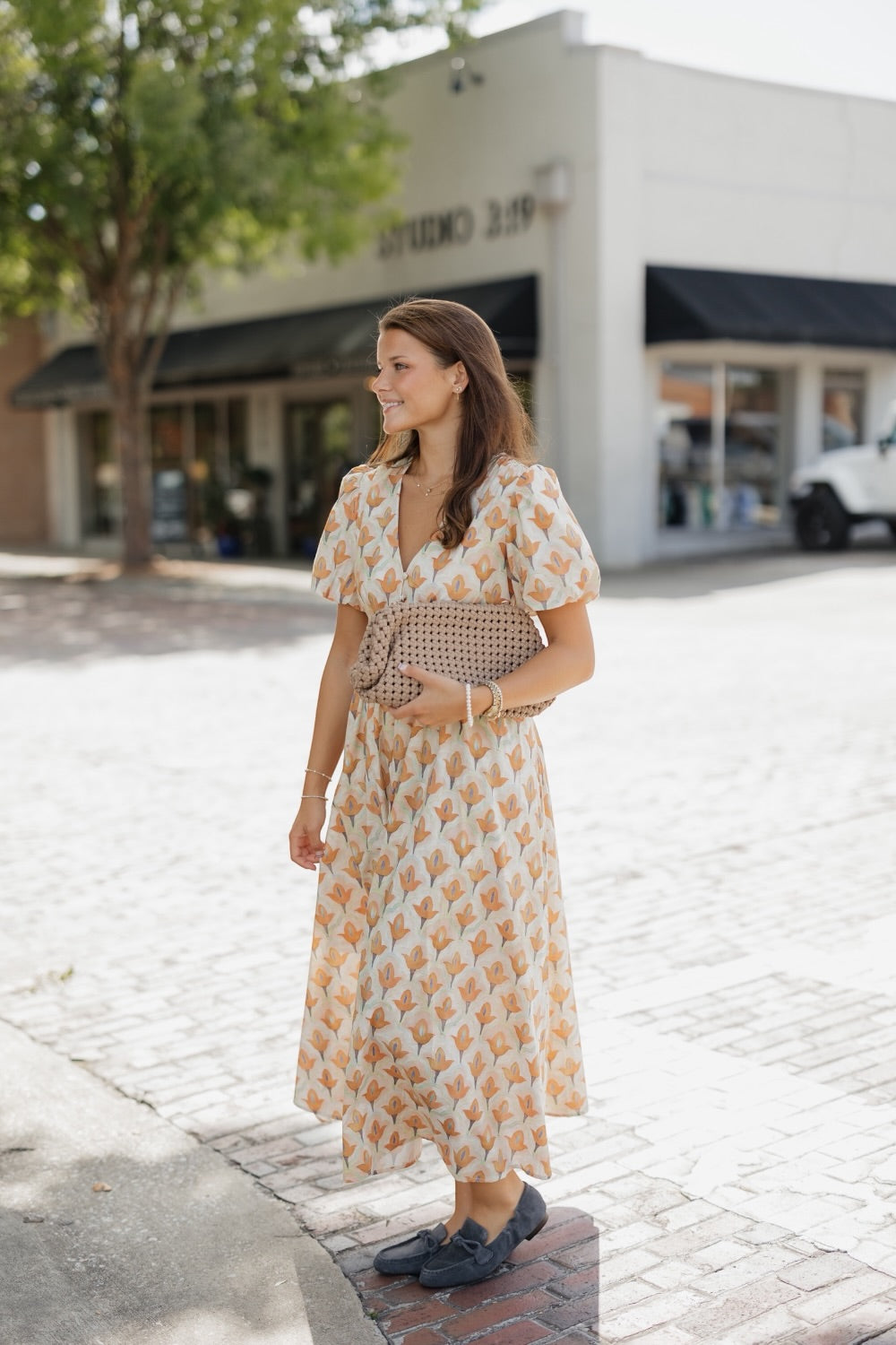 Petal Glow Maxi Dress