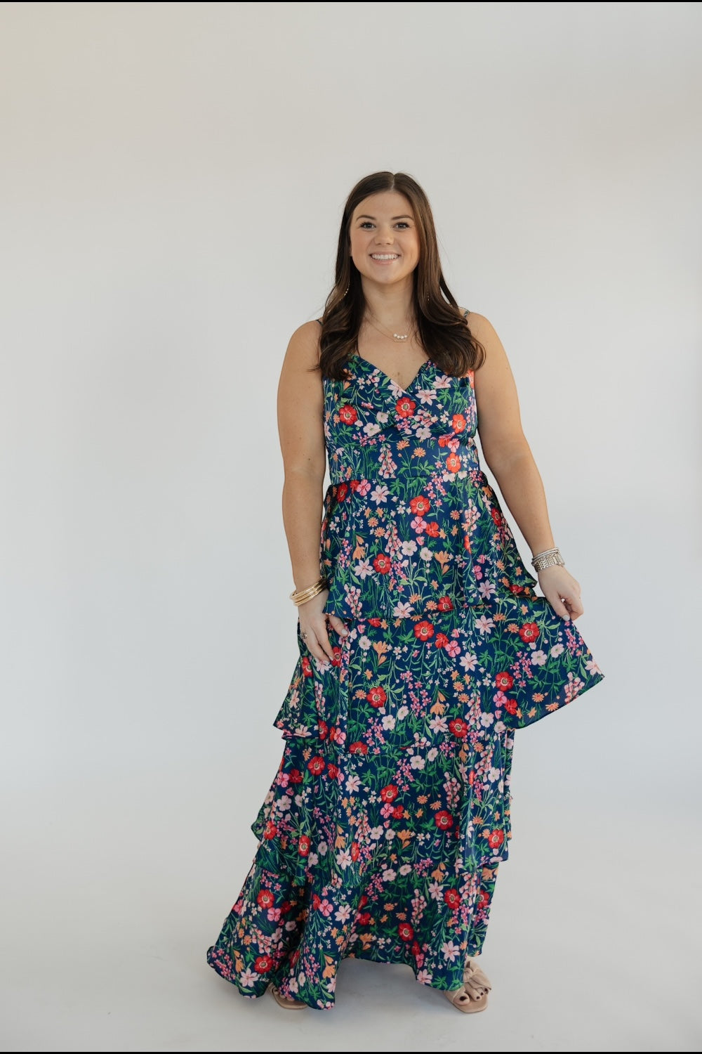 Cindy Floral Tiered Maxi Dress