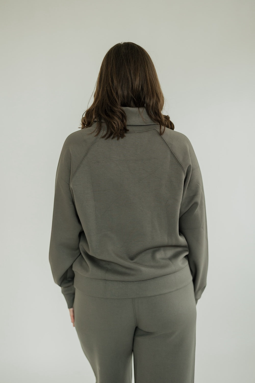 Grey Cowl Neck Sweatshirt (XS-XXL)