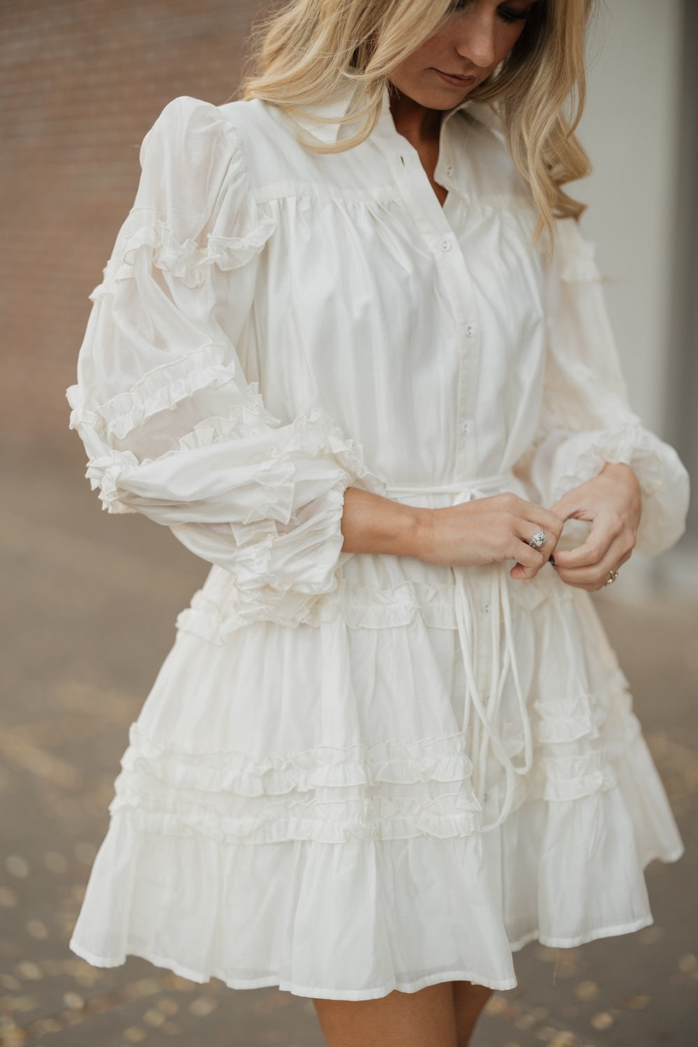 Alice Cream Mini Dress