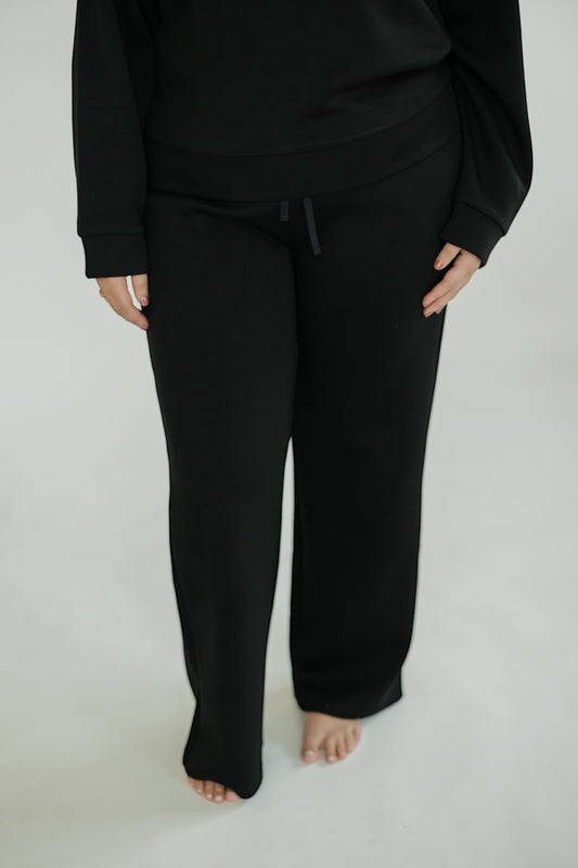 Black Wide Leg SweatPant (XS-XXL)