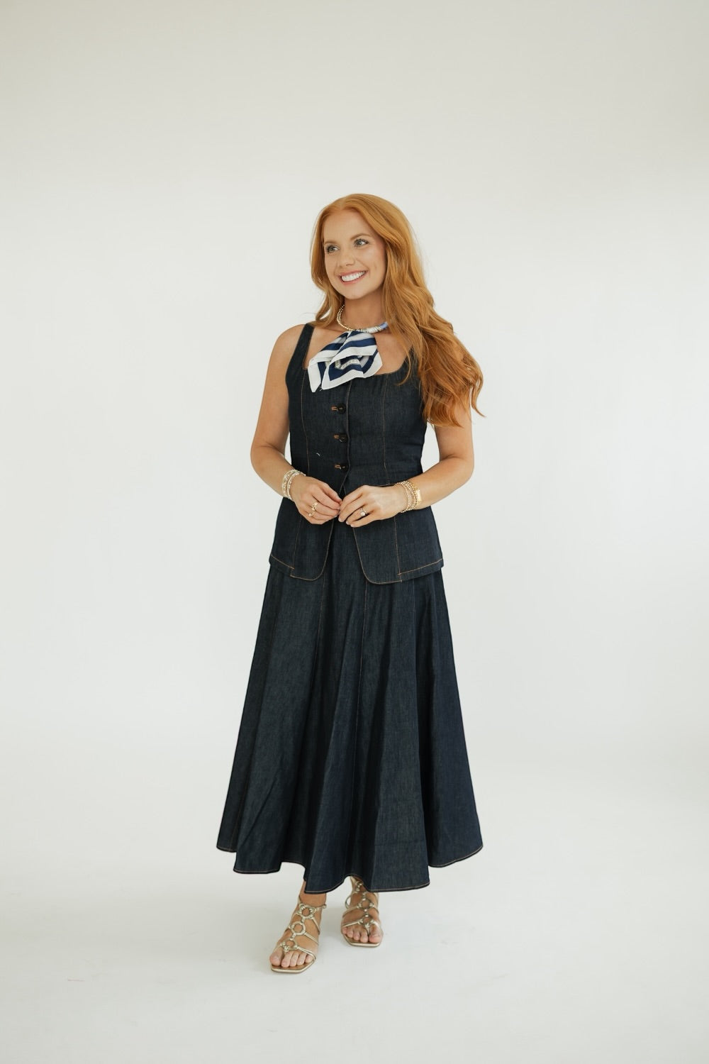 Taylor Dark Denim Vest