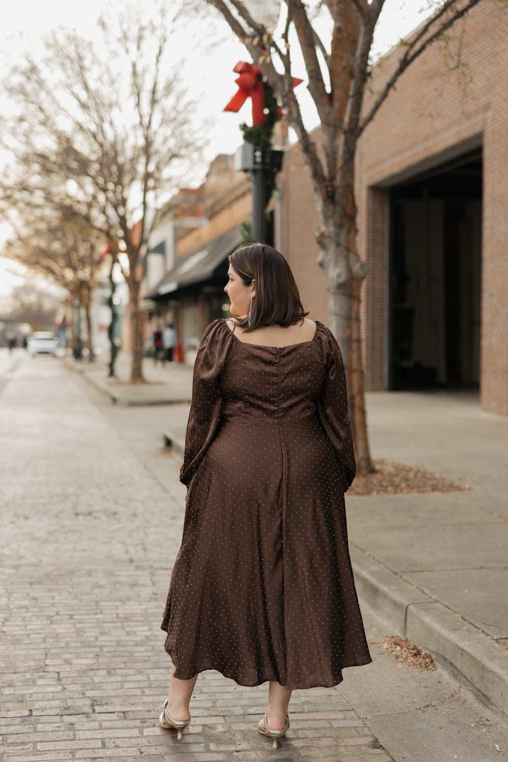 Elaine Brown Embellished Midi Dress (S-3XL)