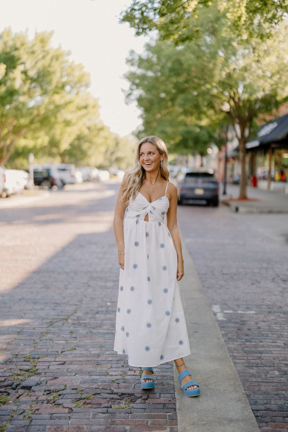 Daisy Embroidered Cut Out Dress (S-3XL) Studio 3:19 Daisy Embroidered Cut Out Dress (S-3XL) Studio 3:19