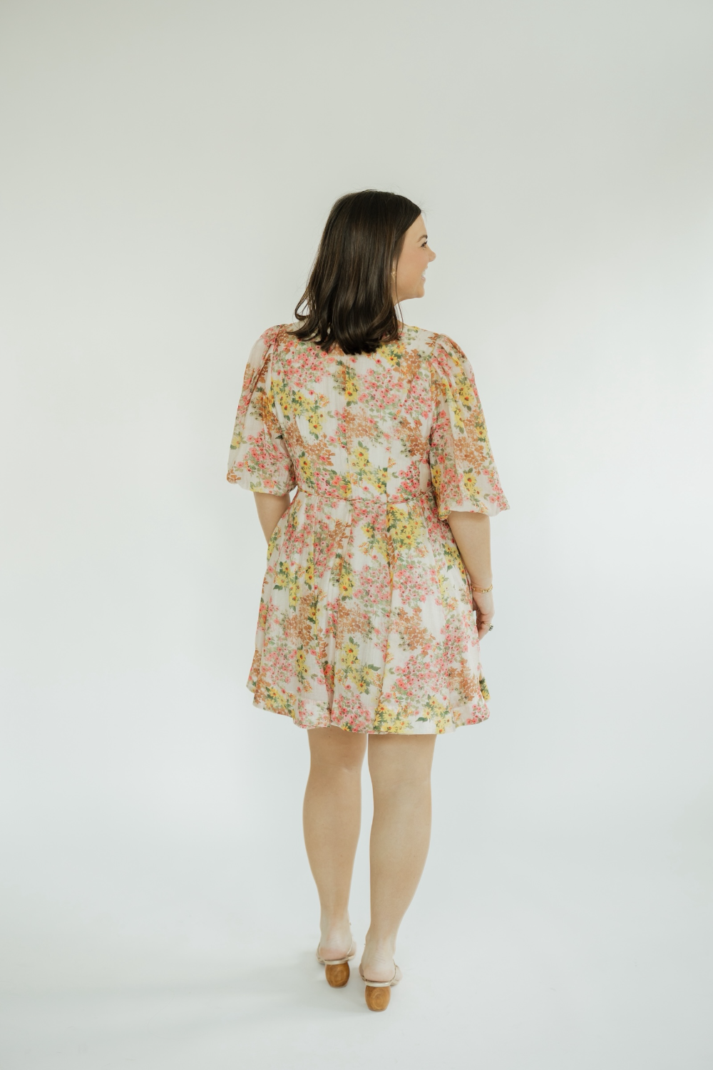 Alexis Multi Floral Belted Dress