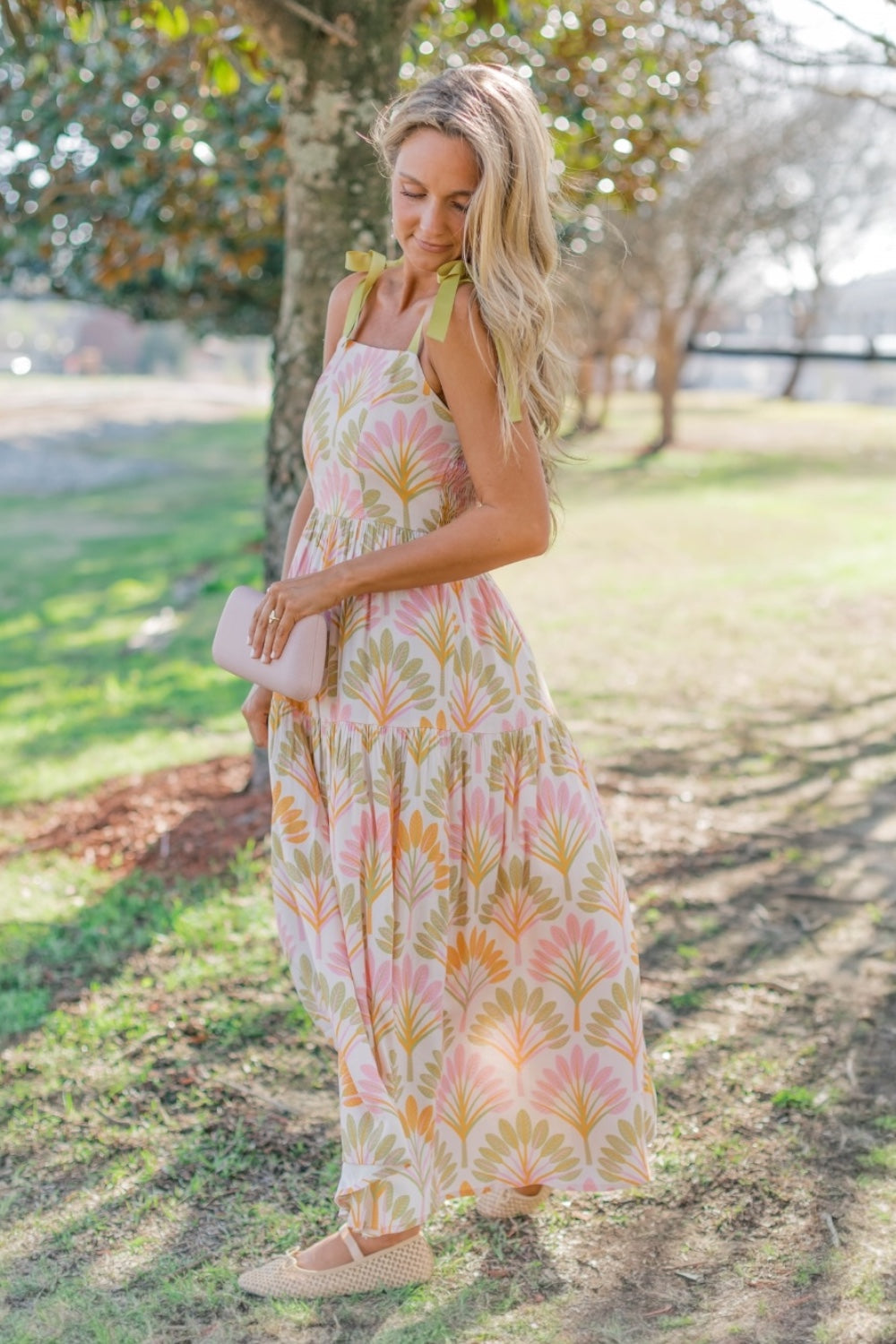 Alexa Spring Palms Maxi Dress
