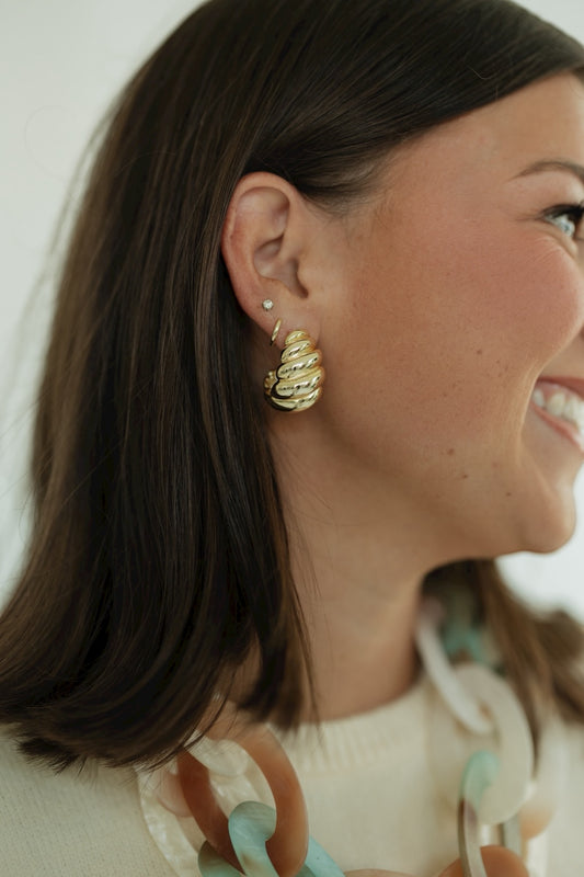 Chunky Twist Hoops