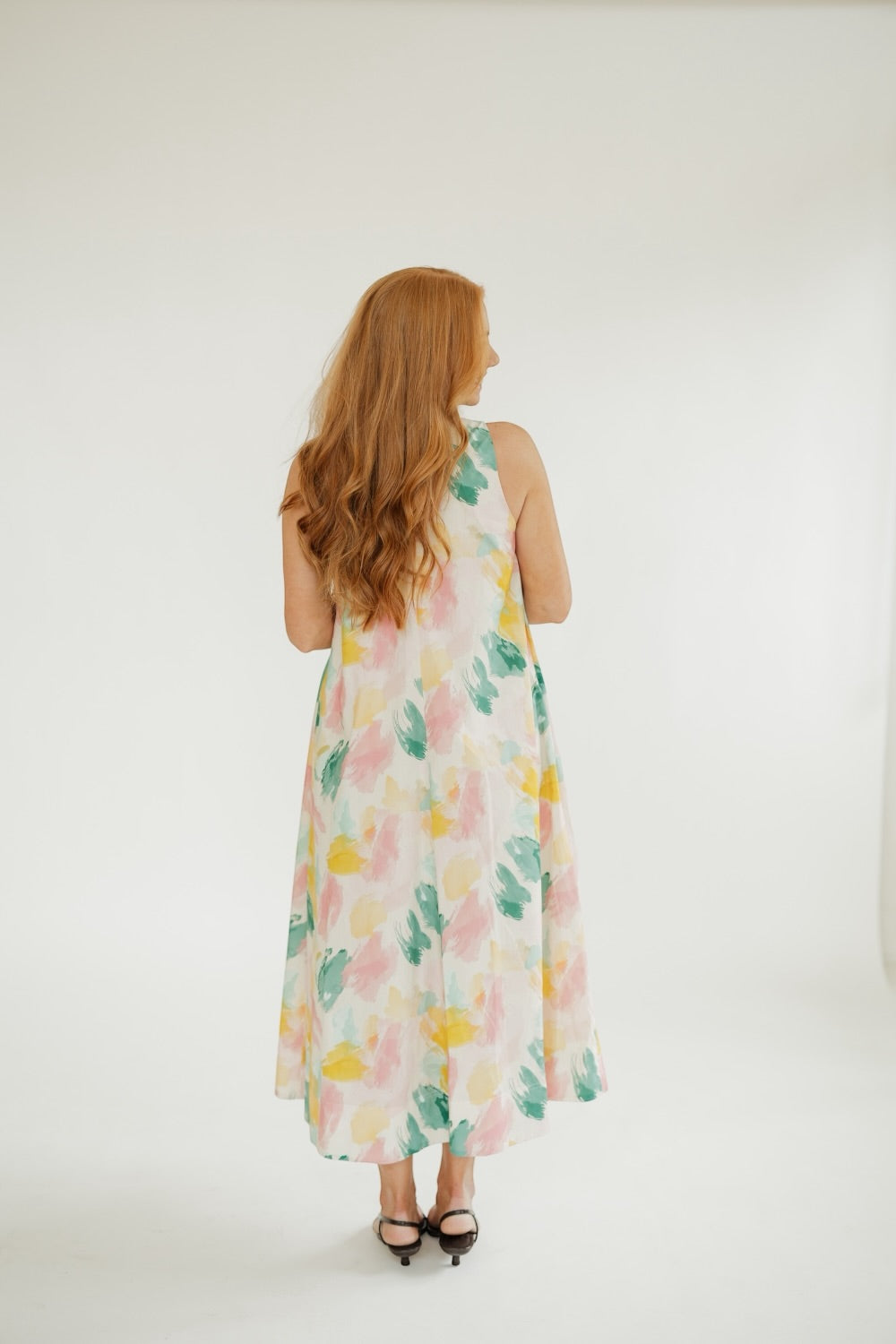 Marianne Watercolor Midi Dress