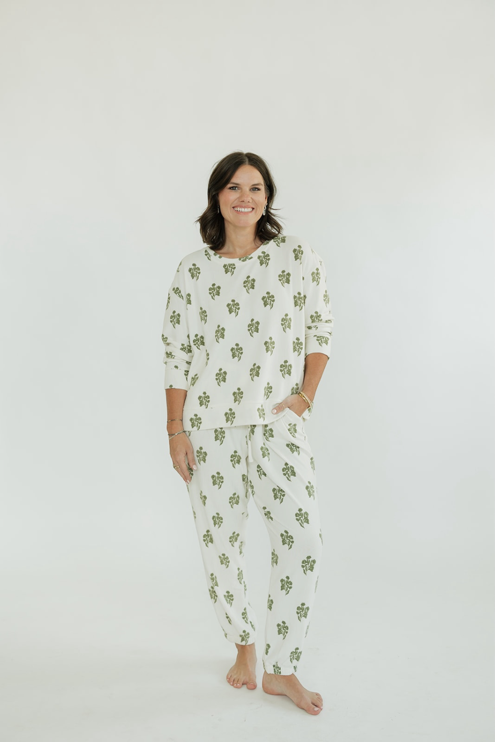 Sophie Jogger Set in Moonlit Grace Ivory (XS-XL)
