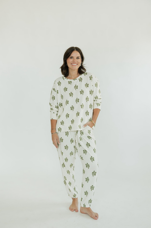 Sophie Jogger Set in Moonlit Grace Ivory (XS-2XL)