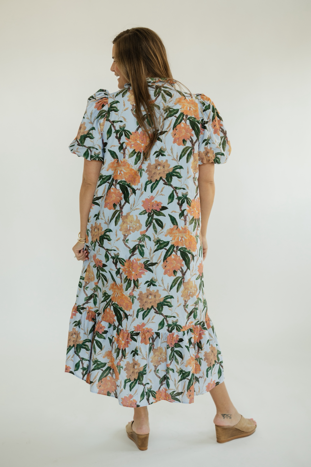 Bailey Blue Floral Midi Dress