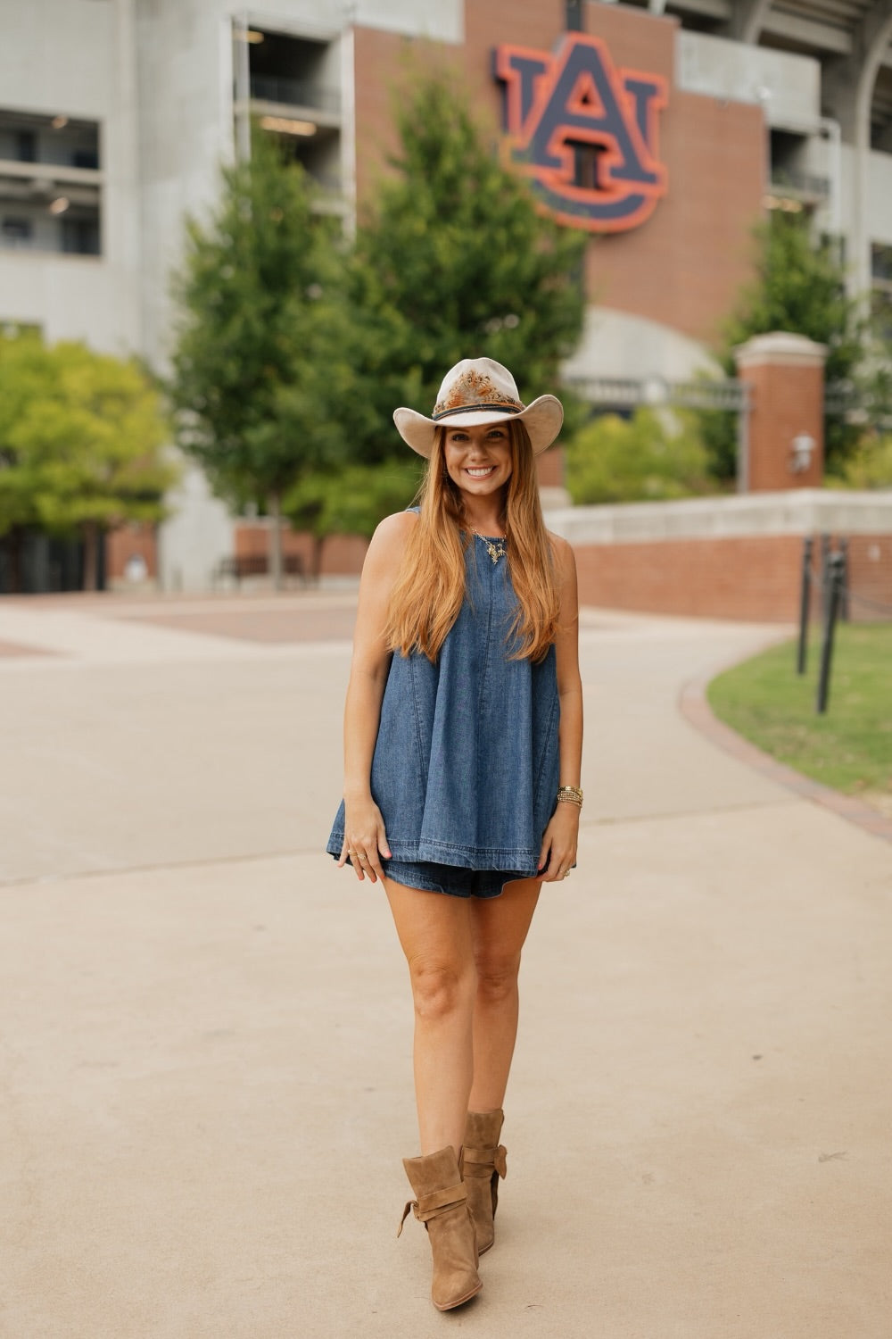 Scottie Washed Denim Top & Short Set