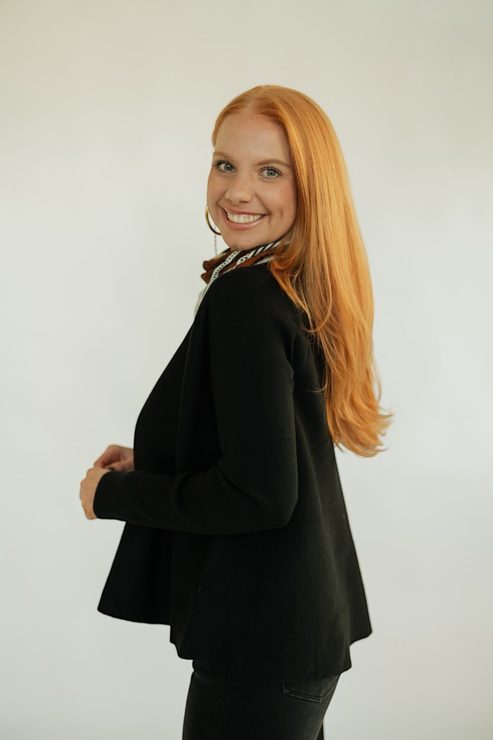 Black Flared Knit Sweater (S-XL)