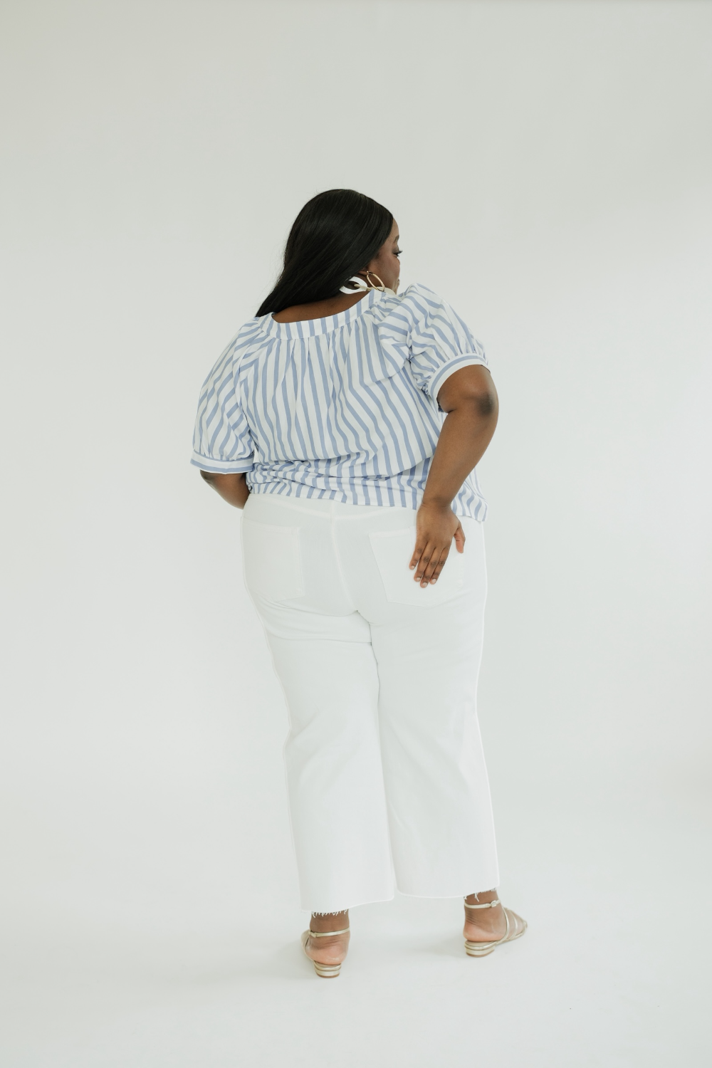 Sophie Striped Round Neck Top (S-3XL)