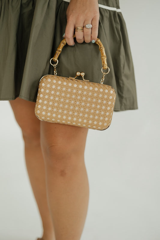 Khaki Cindy Clutch