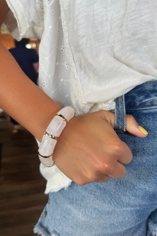 Rosemary Bracelet in White