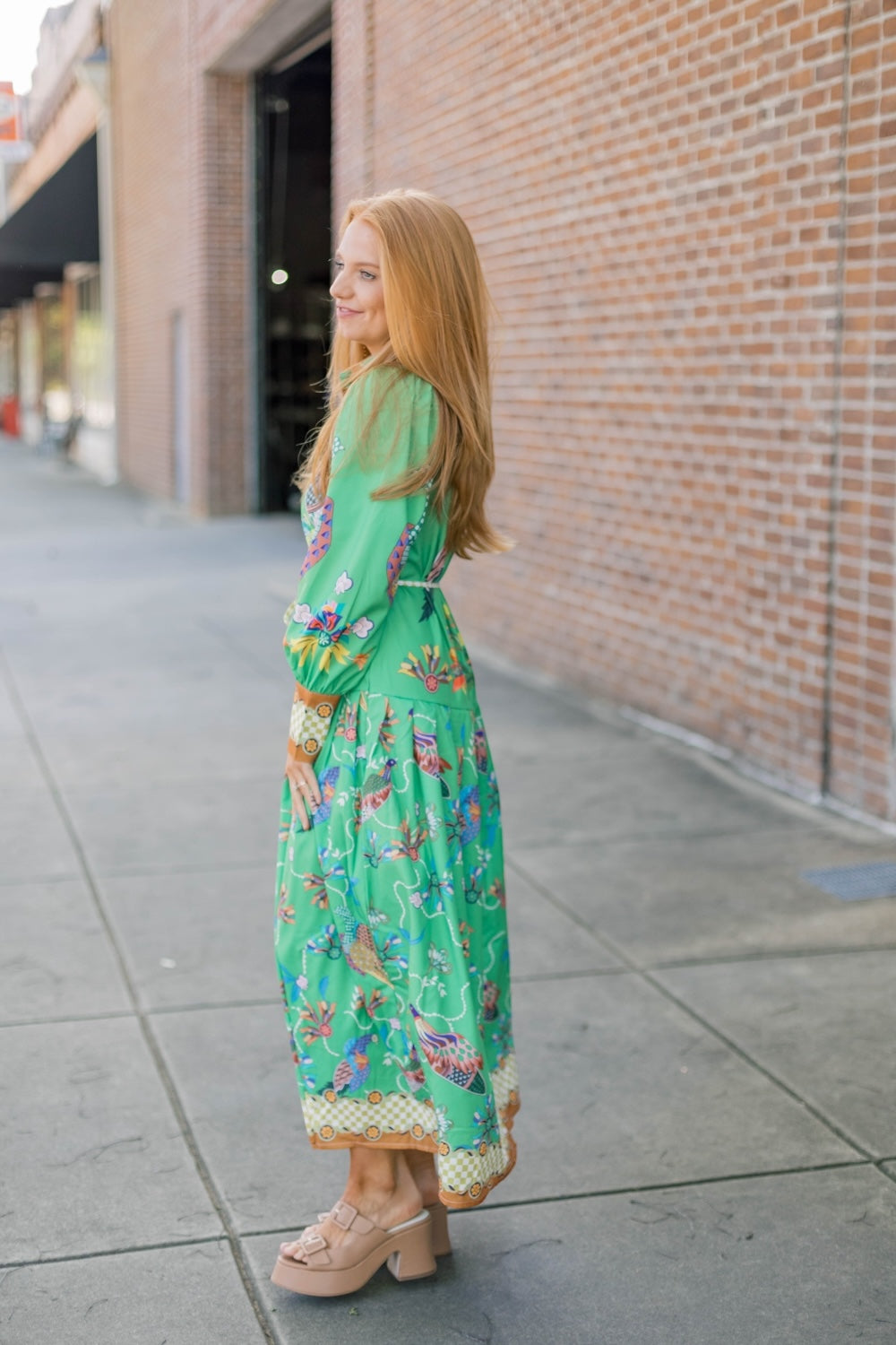 Sydney Lantern Sleeve Midi Dress (S-3XL)