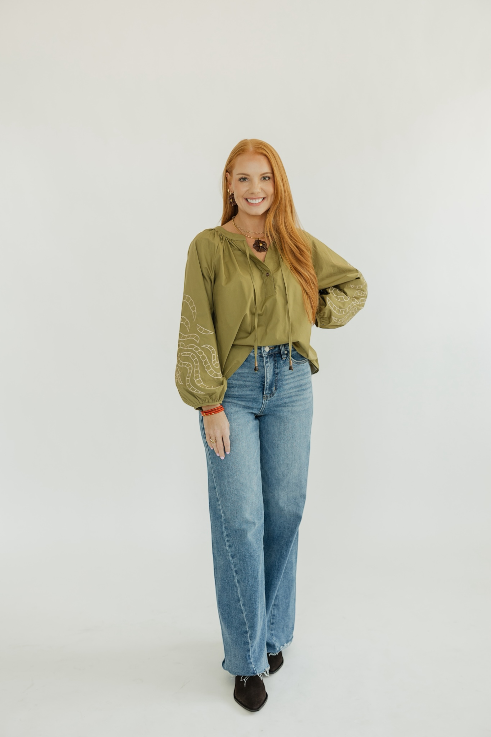Olive Glow Blouse