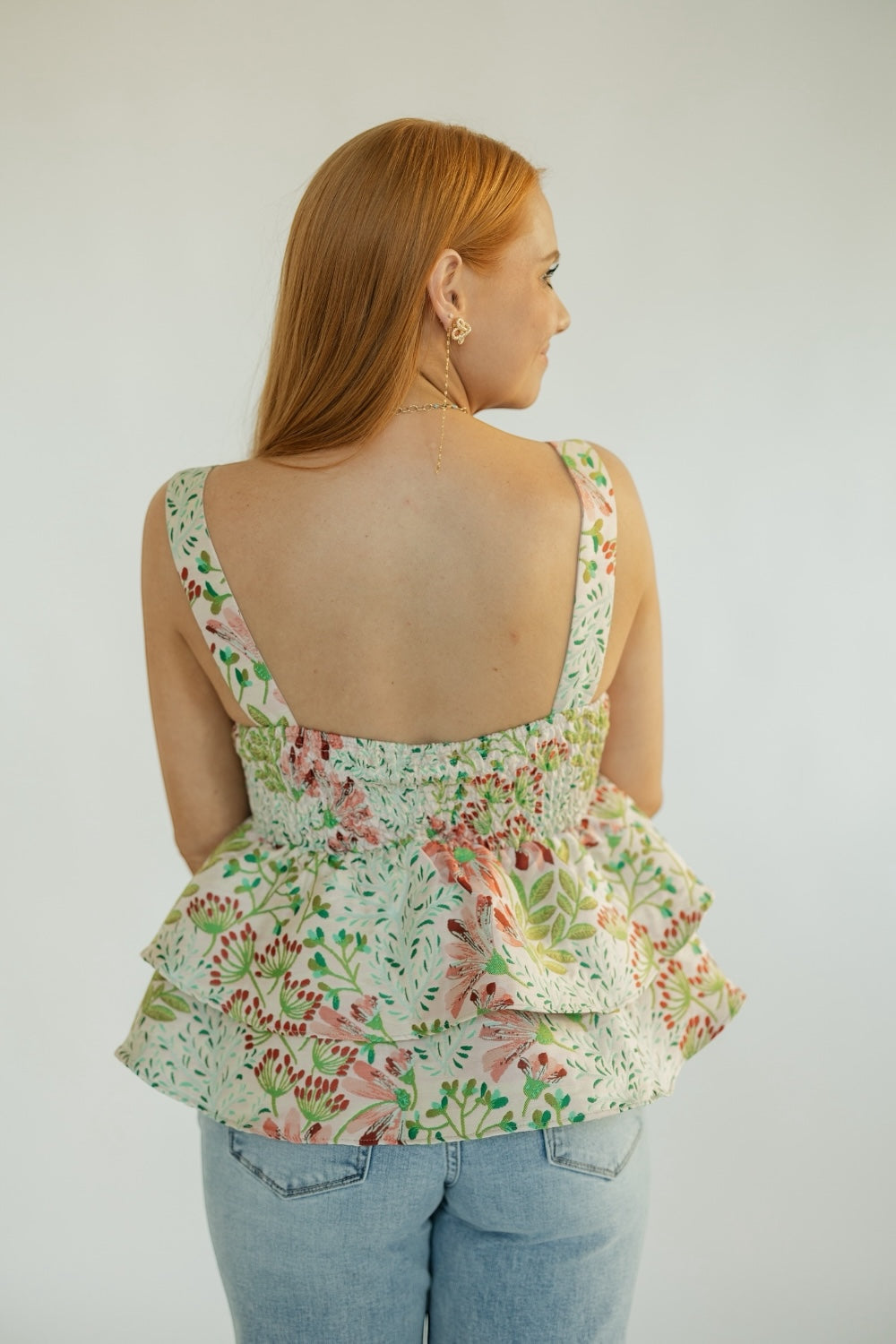 Bella Garden Gala Jacquard Tank Top