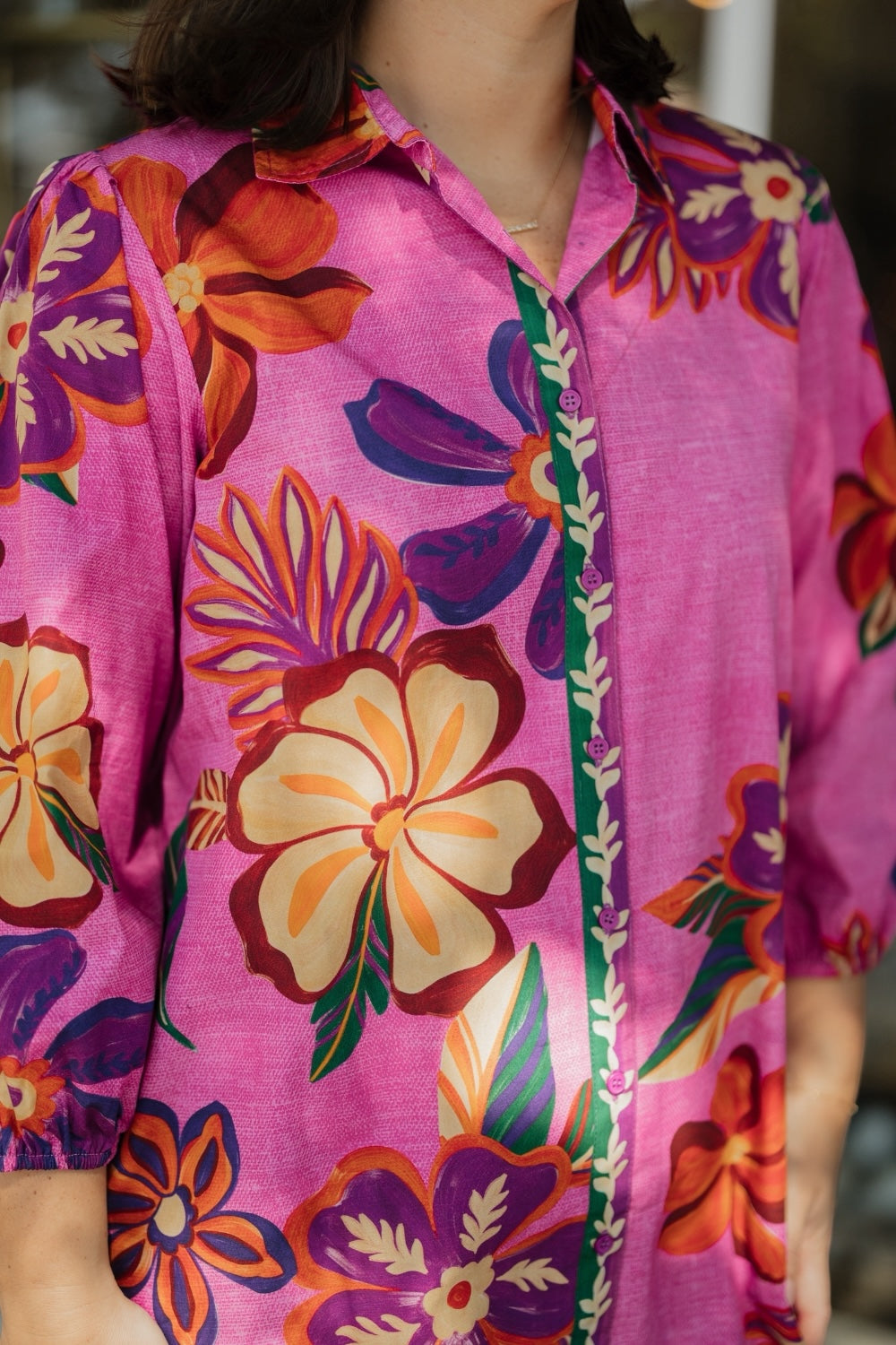 Ava Mauve Blossoms Dress (XS-XL)