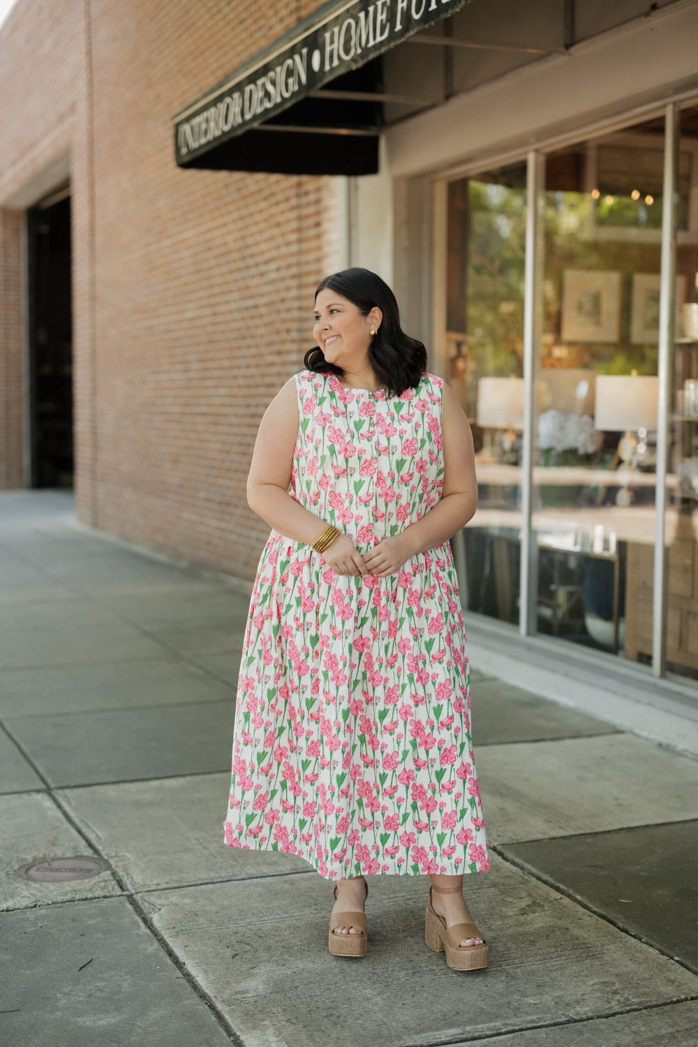 Keri Floral Print Midi Skirt (S-3XL)