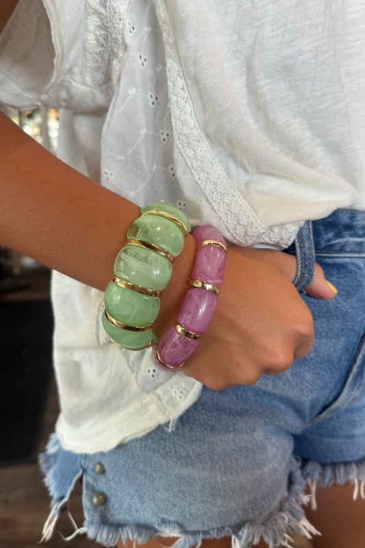 Talia Bracelet in Lime
