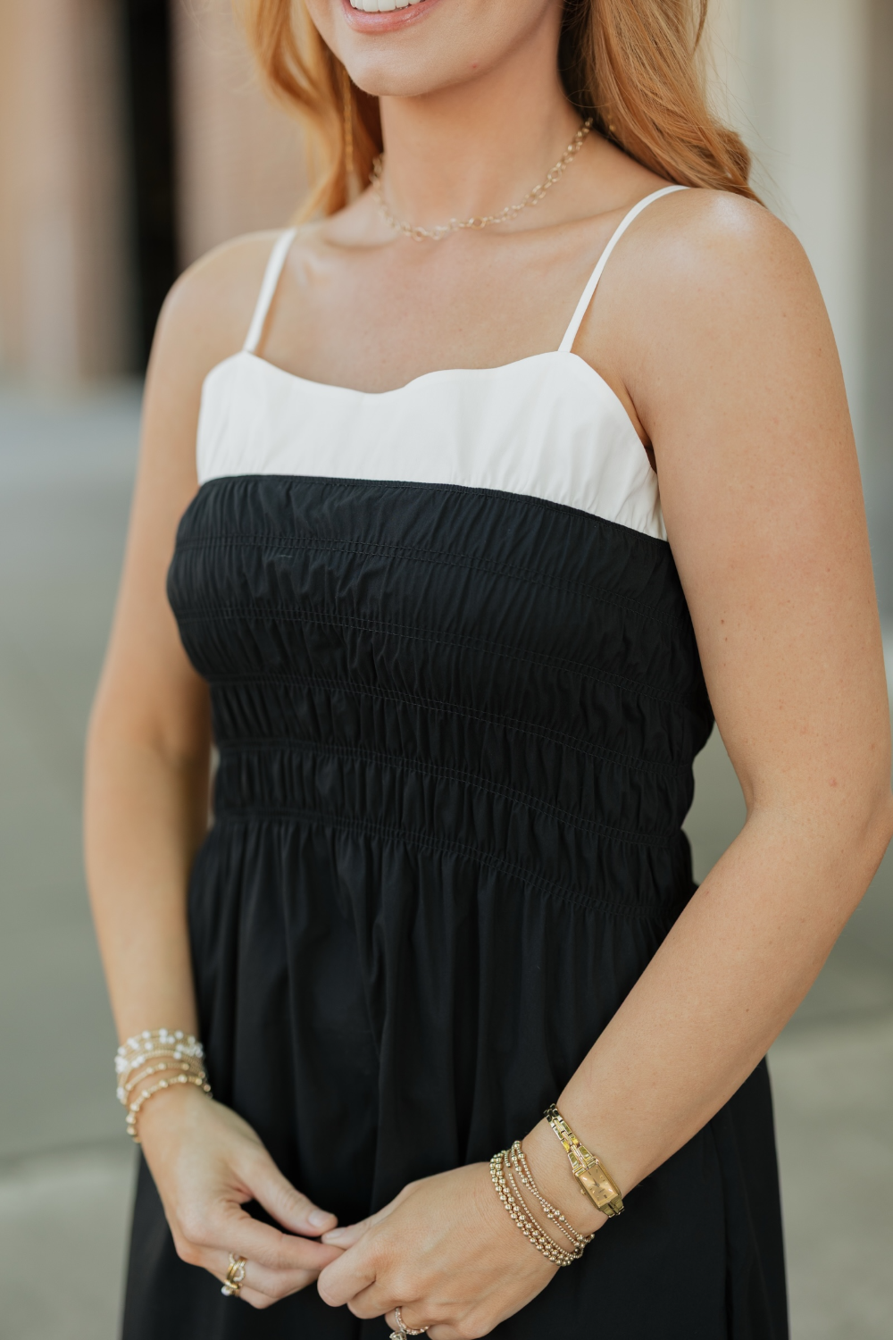 Cara Black & White Maxi Dress (XS-XL)