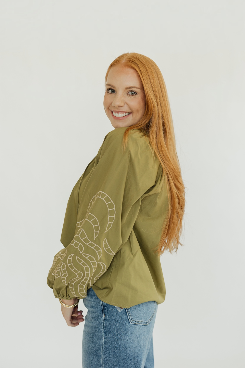 Olive Glow Blouse