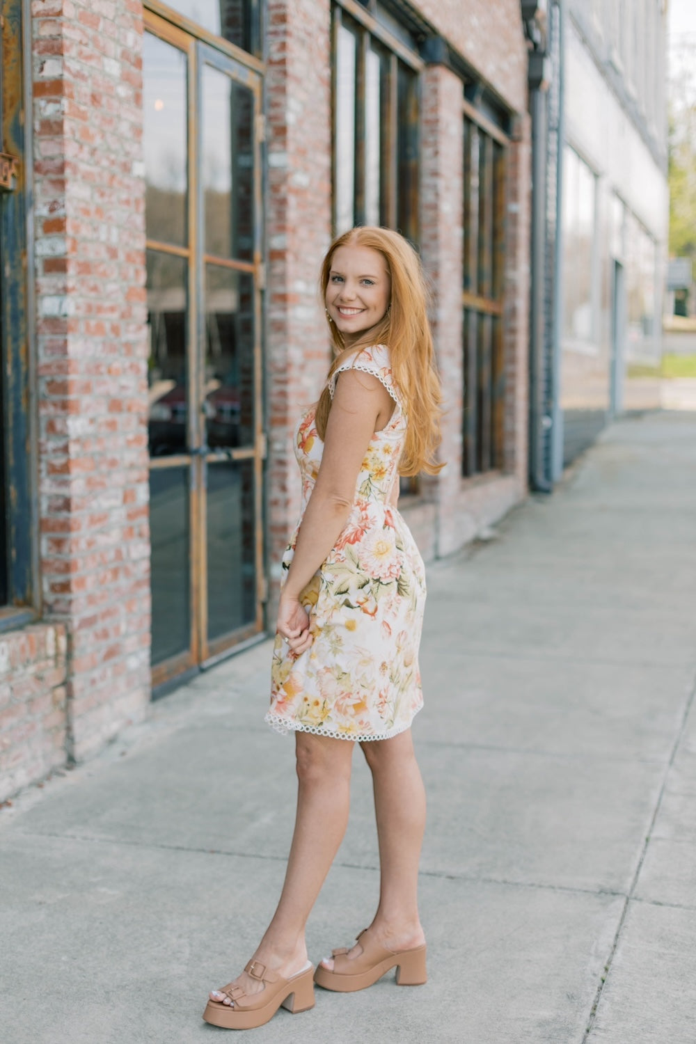 Zury Floral Smoked Mini Dress (XS-3XL)