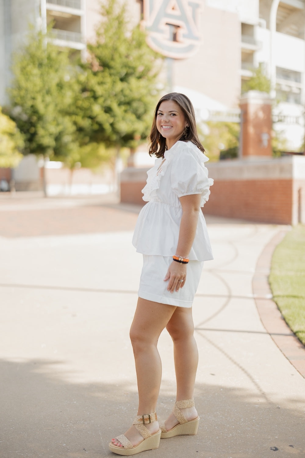 Suz White Pintuck Blouse (S-2XL)