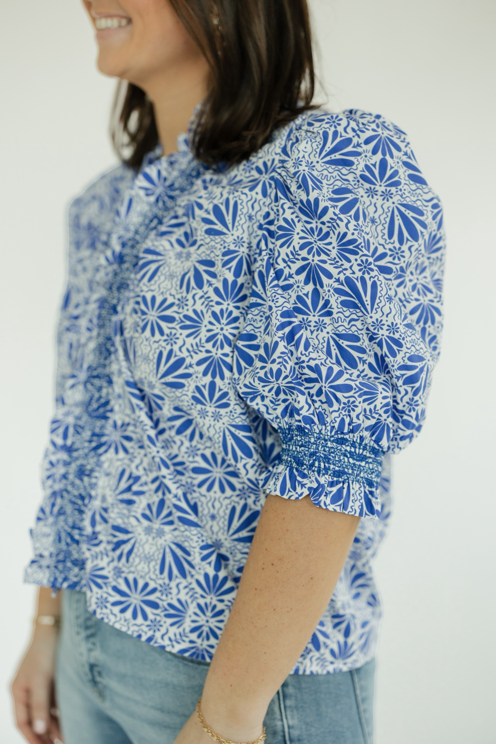 Arabella Ceramic Bloom Short Sleeve Top