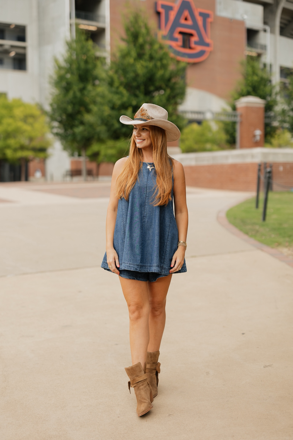 Scottie Washed Denim Top & Short Set