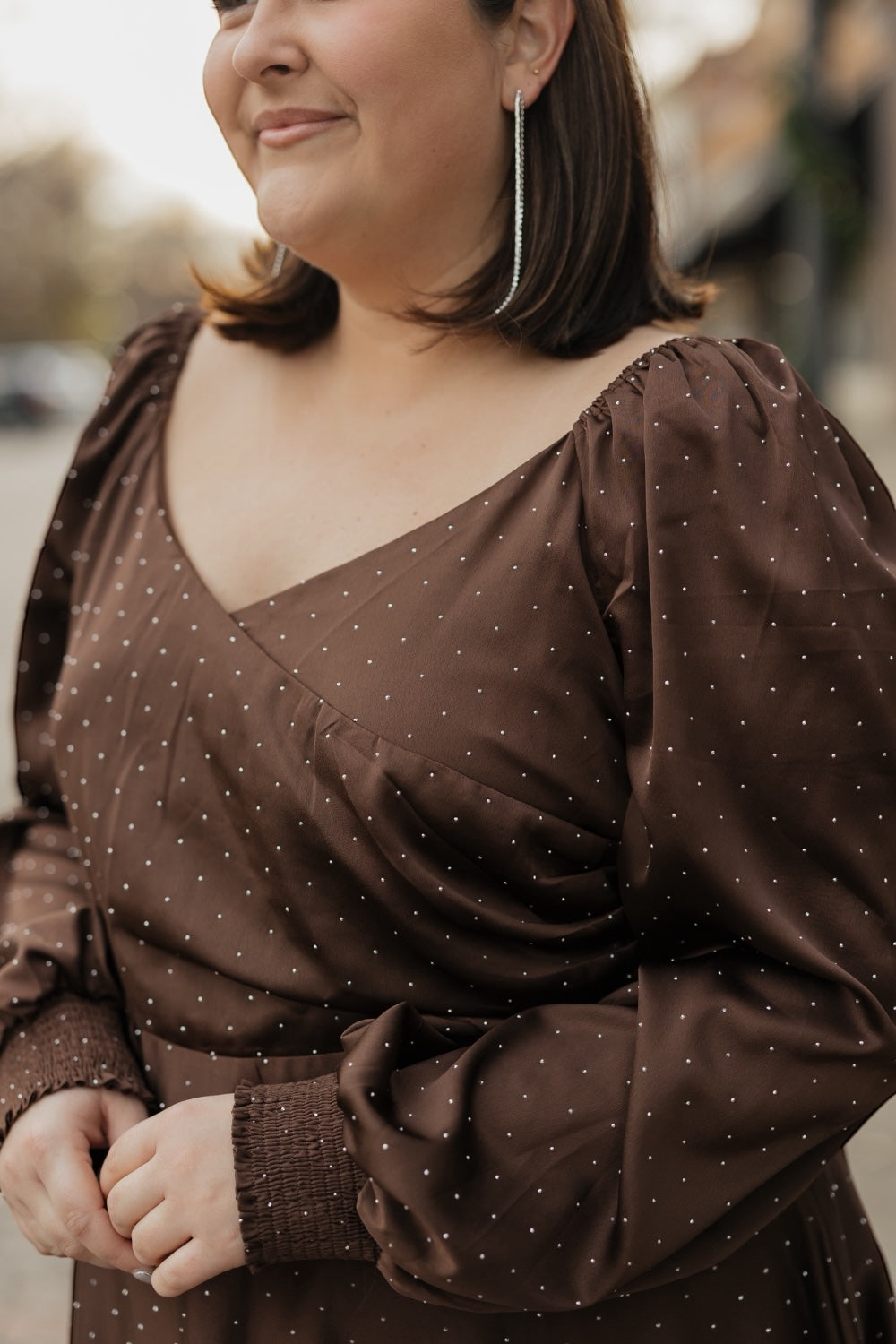 Elaine Brown Embellished Midi Dress (S-3XL)