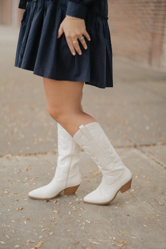 The Dixie Boot in White by Matisse