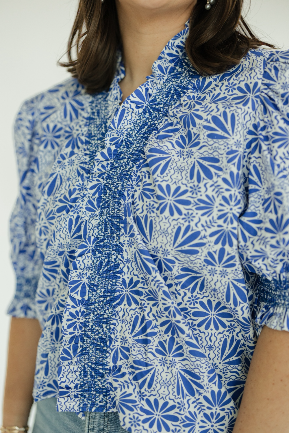 Arabella Ceramic Bloom Short Sleeve Top