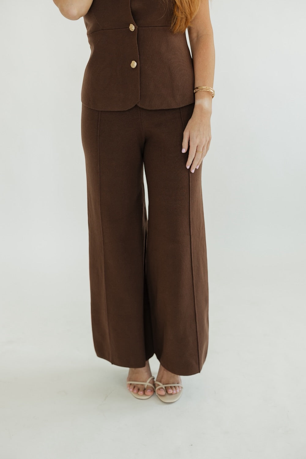 Sadie Brown Sweater Pants (XS-XL)