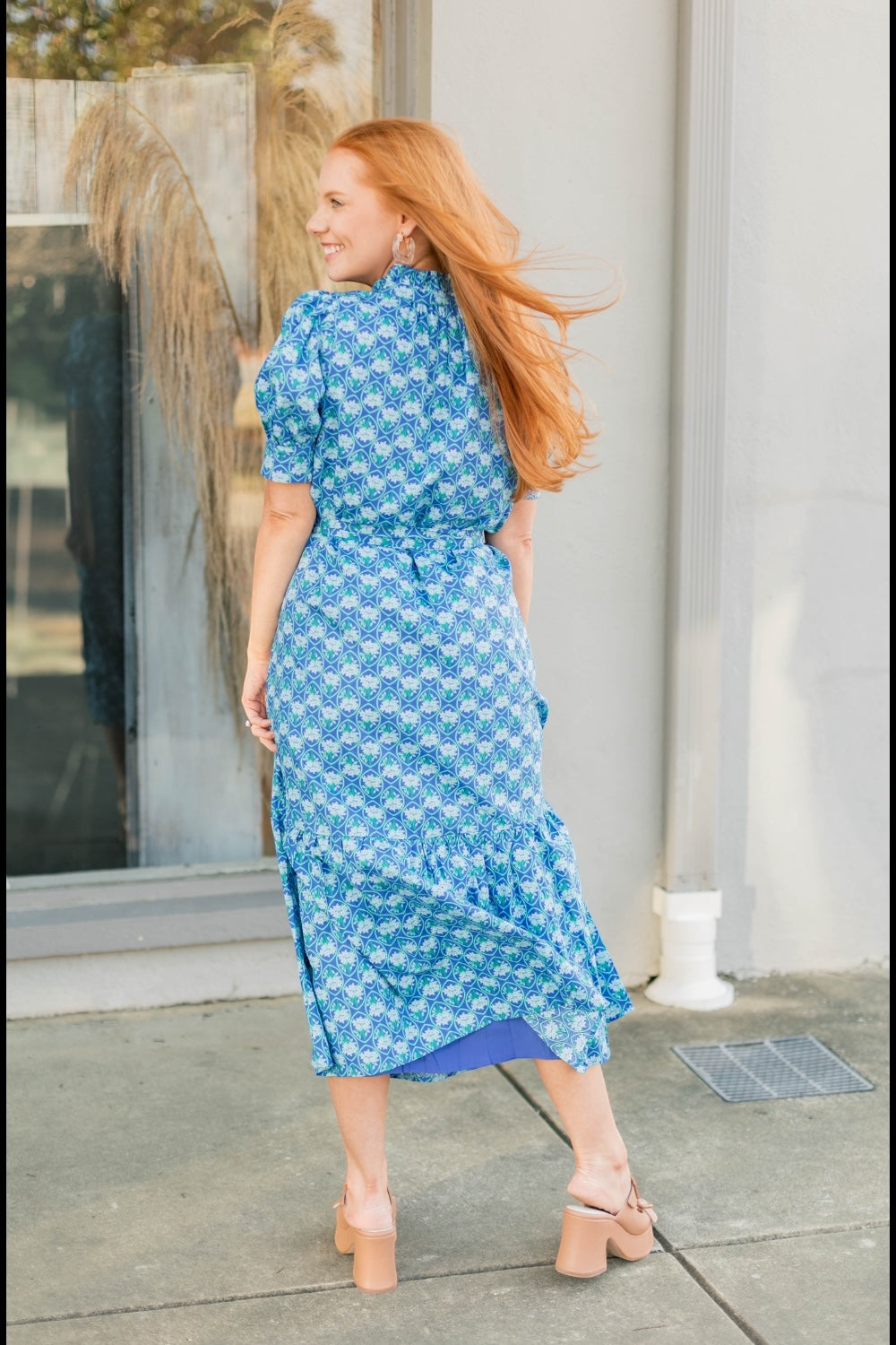 Driftwood Floral Button Down Midi Dress (XS-3XL)