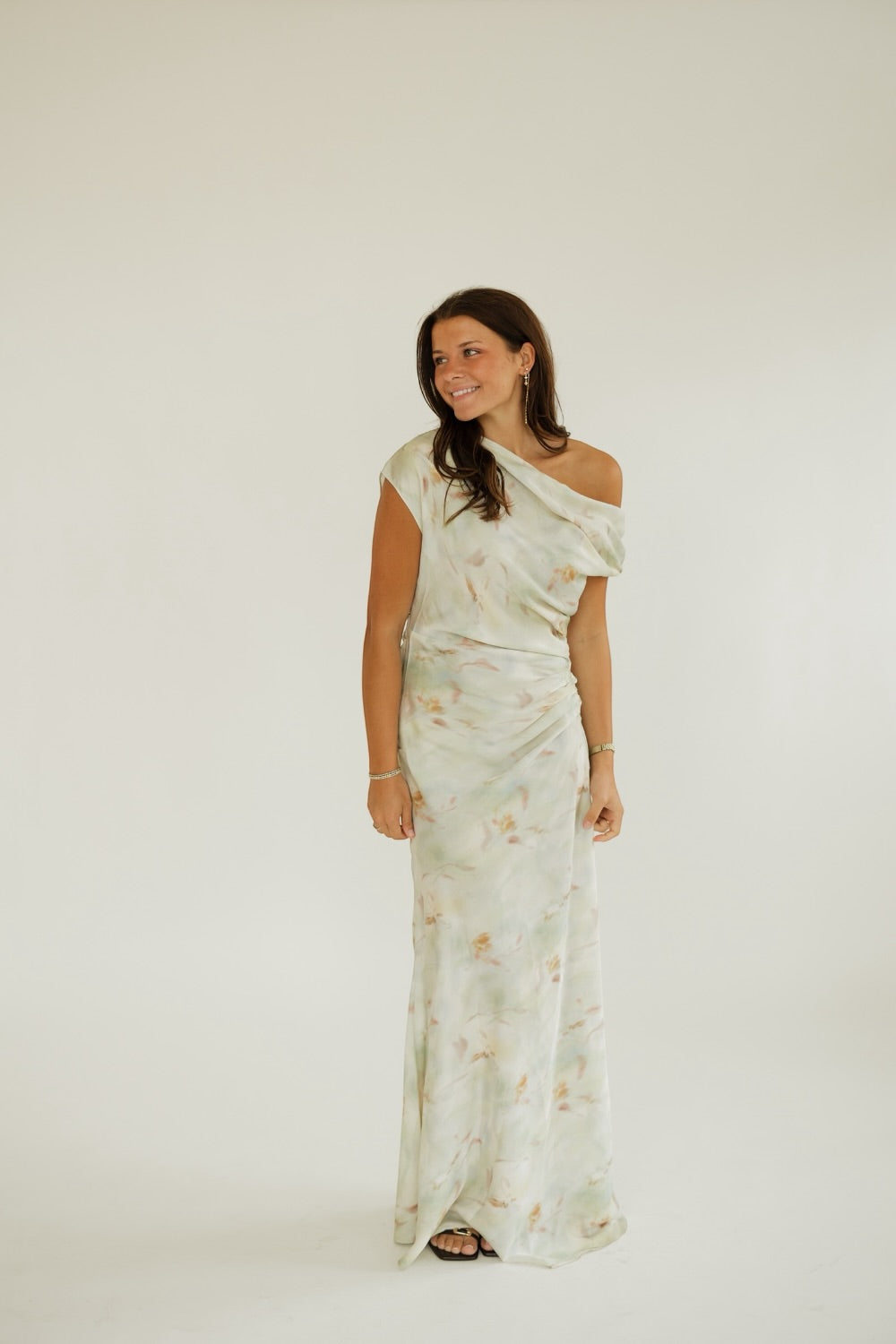 Arta Gathered Mint Dress