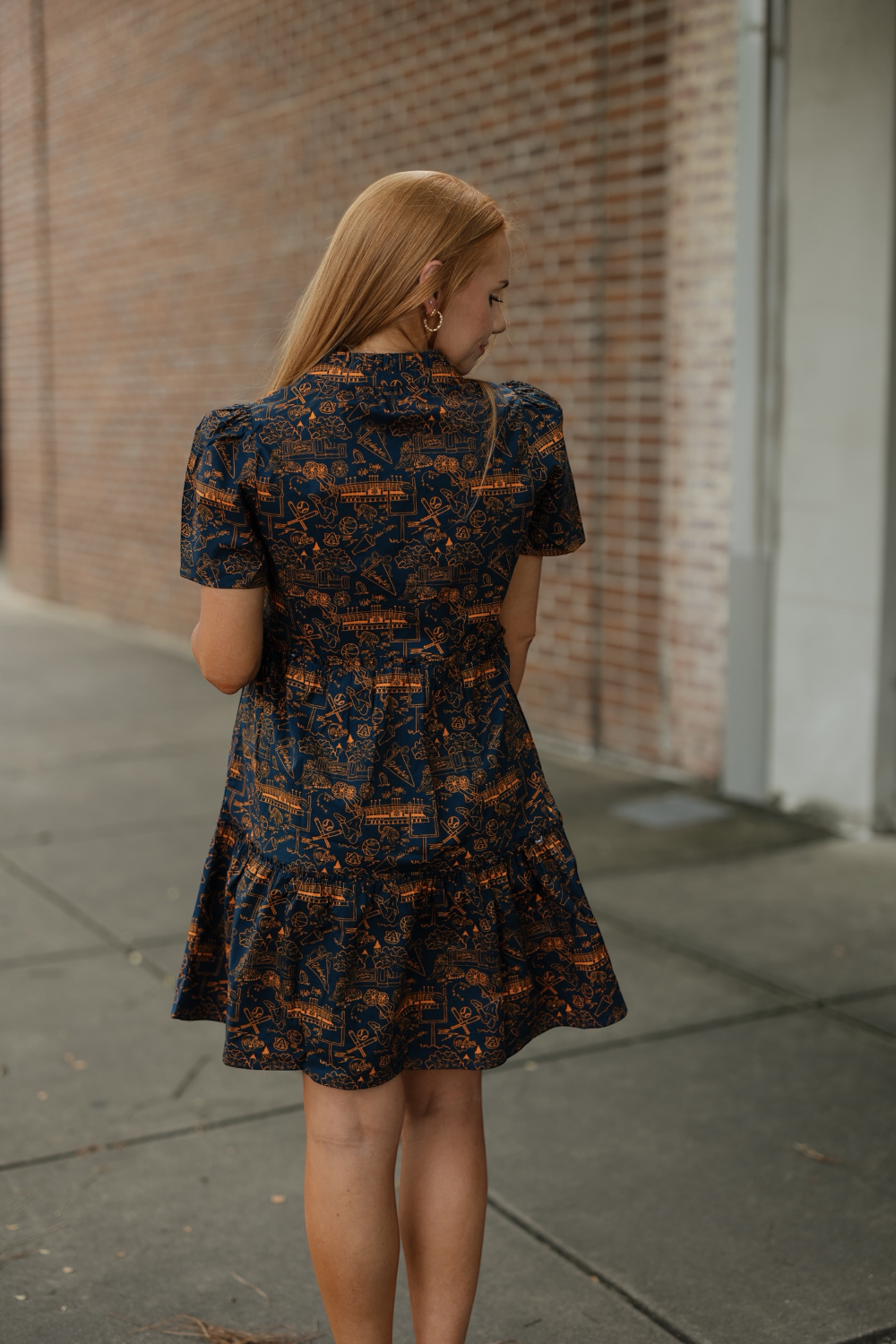 Ivy Mini Team Toile Auburn Dress (XS-2XL)