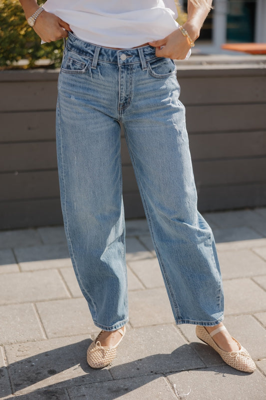 Kate Trasimeno High Rise Barrel Jean