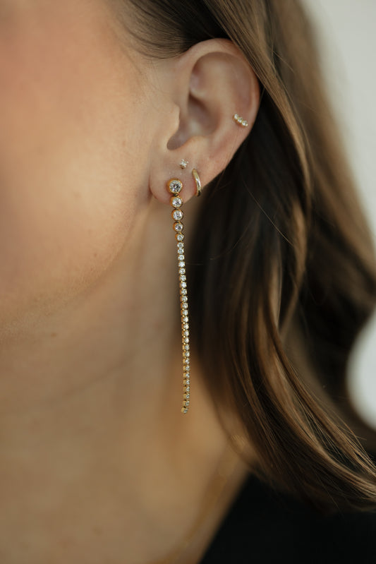 Rhinestone Drop Earrings
