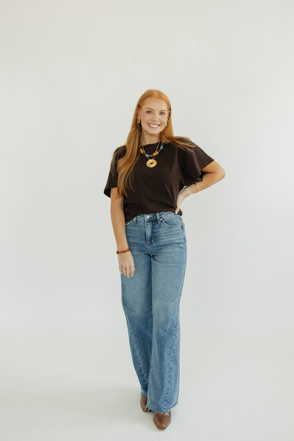 The Elevated Essentials Top in Chocolate