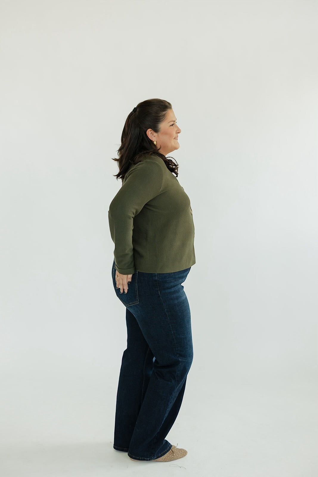 Olive Brown Knit Cardigan (S-XL)